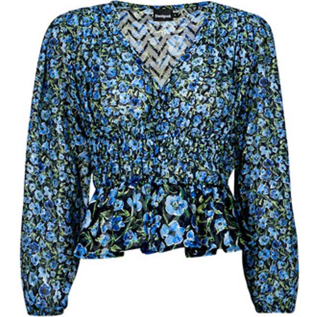 Blue Polyester Sweater - M