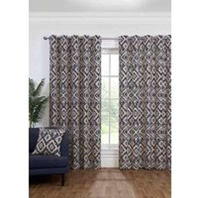 Sundour Marrakech Ready Made Eyelet Curtains Navy - Blue