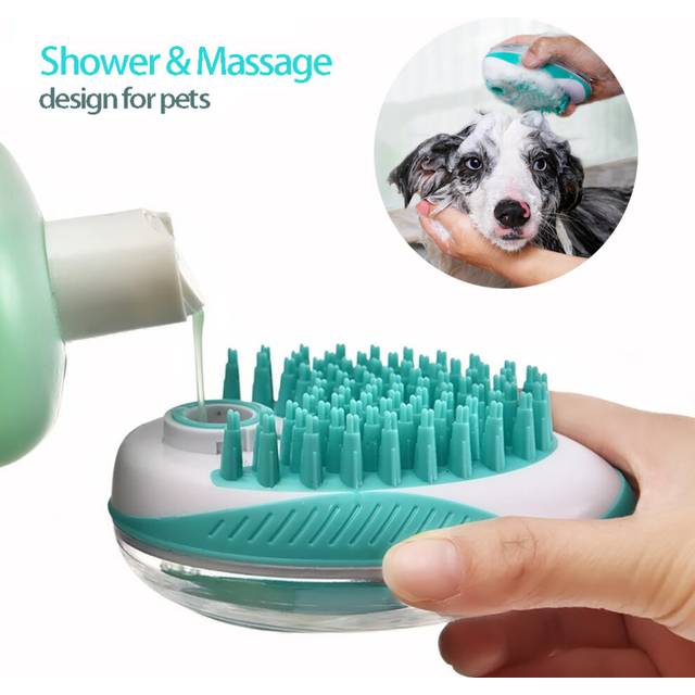 Pet Dog Cat Bath Brush Comb Silicone SPA Shampoo Massage Brush Shower
