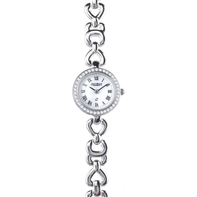 Sterling Silver Ladies Bracelet Wristwatch Quartz Movement Roman Numerals
