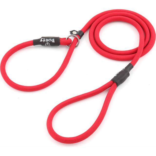 (Red, X-Large - 12mm) Nylon Slip Rope Dog Puppy Lead Leash Anti Pull