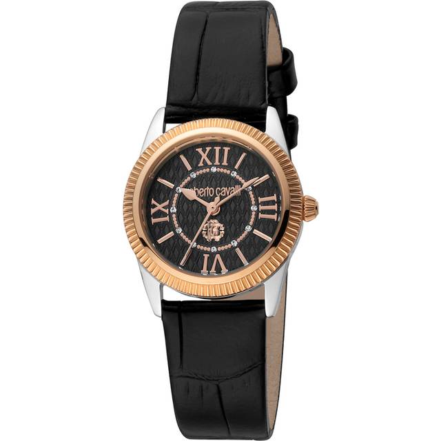 Womens Swiss Quartz Watch - Black - One Size
