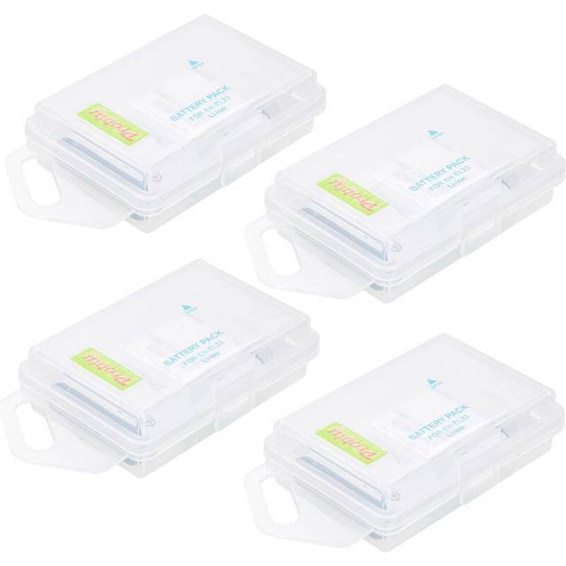 1850 mah för nikon och el23 en-el23 batteri + dubbel laddare för kompatibel med nikon coolpix p600 p610 b700 p900 s810c - 4 st batteri