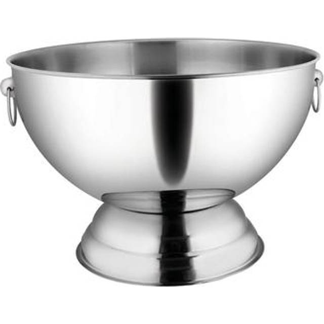Winco SPB-35 Stainless Steel Punch Bowl with Handles  3.5-Gallon  Medi