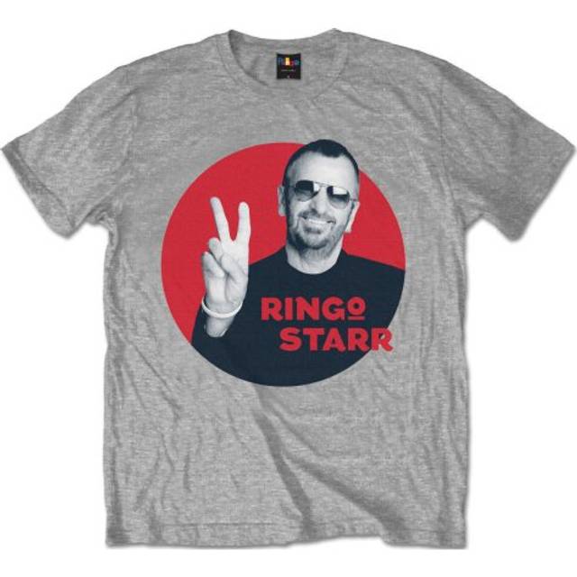 (M, Grey) Ringo Starr Peace Circle T Shirt