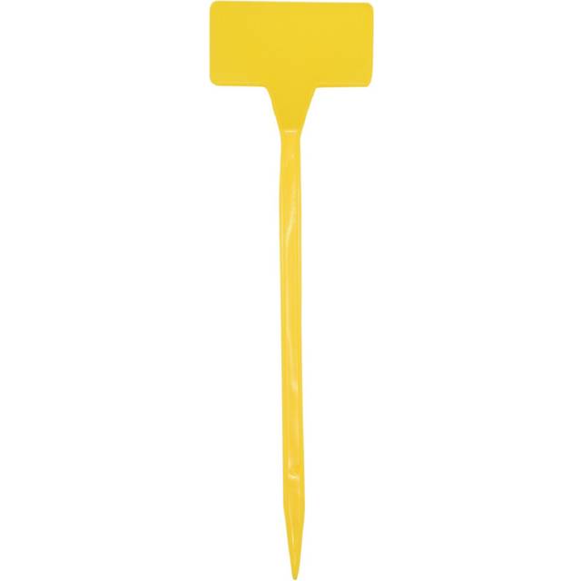 Planting Tools 50 Pcs Bonsai Plastic Plant Labels Garden Labels T-Type Upturned Garden Tags Markers Nursery Upturned Yellow
