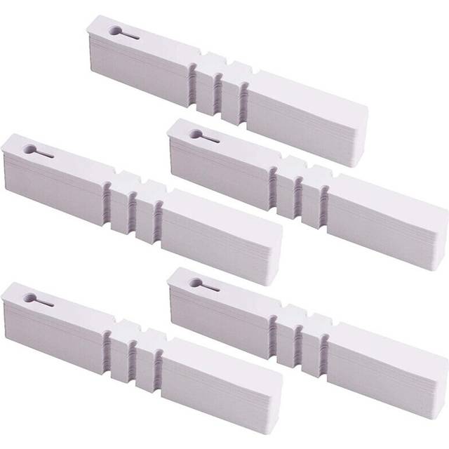 1000Pcs 8 Inch Wrap Around Plant Tags, Outdoor Waterproof Hanging Gardening Labels, 2X21cm White Plastic Tree Tags Nursery Garden Lables