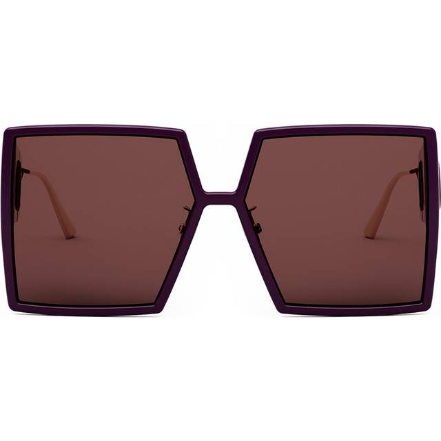 Dior 30MONTAIGNE SU Burgundy Square Ladies Sunglasses CD40030U 60D0 58 - Red (Dimension: 8.0000x6.0000x4.0000 inches)