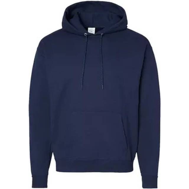 Hanes Mens Ecosmart Hooded Sweatshirt  L  Athletic Navy