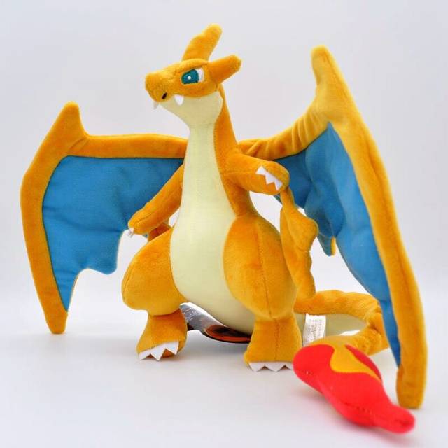 "Pokemon Plush Soft Toys Kids Teddy Teddies Mega Charizard Y 9"" Stuffed Gifts"