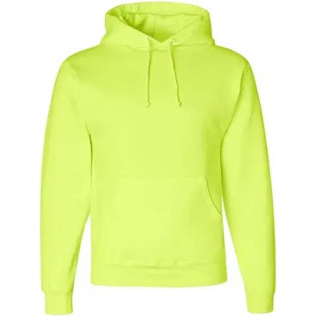 JERZEES Super Sweats NuBlend Hooded Sweatshirt  Safety Green  XL