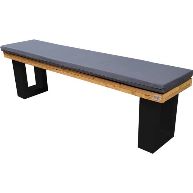 Antwyan Picnic Bench - Grey (40cm H x 130cm W x 38cm D)