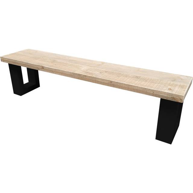 Agneta Picnic Bench - Grey (40cm H x 140cm W x 38cm D)