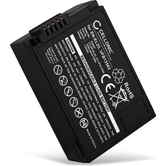 Nikon vfb12502 en-el25 battery replacement 1280mah