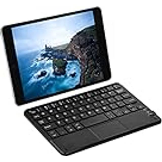 Litet Bluetooth-tangentbord, Ultratunt Mini Trådlöst Bluetooth-tangentbord med pekplatta för Android Tablet PC, enkel lagring och användning på språng
