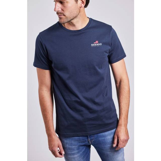 Sebago Noah Logo Tee Navy