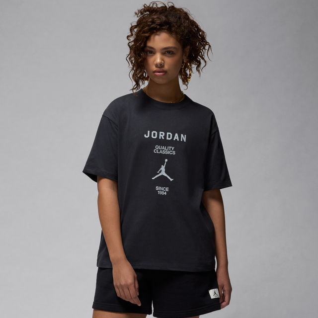 Jordan Womens Girlfriend GFX T-Shirt - Black - Size XS