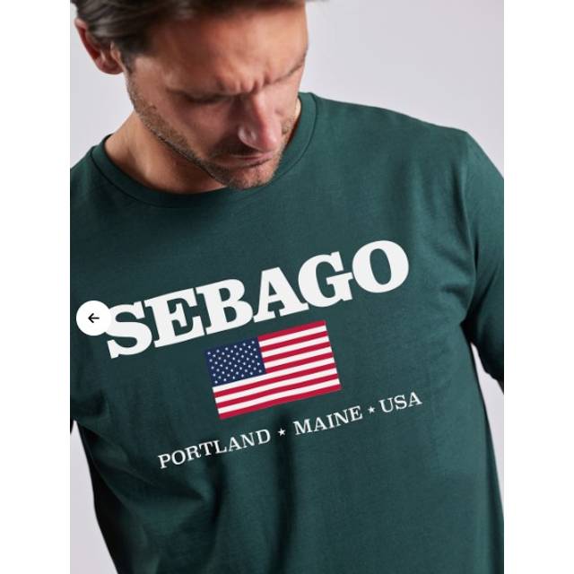 SEBAGO Sam Printed Tee |Grön |XXL