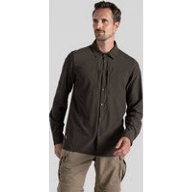 Craghoppers NosiLife Pro Long Sleeved Shirt V: Woodland Green: M Size: