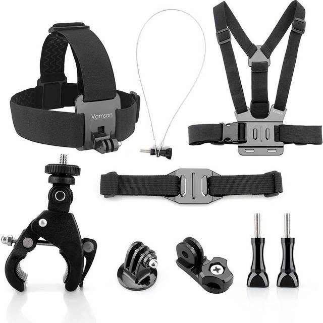 Vamson tillbehör för gopro hero 10 9 8 7 6 bröstrem motorcykelklämma uppsamlingslåda för xiaomi yi 4k för insta 360 vs153c - Vs153a