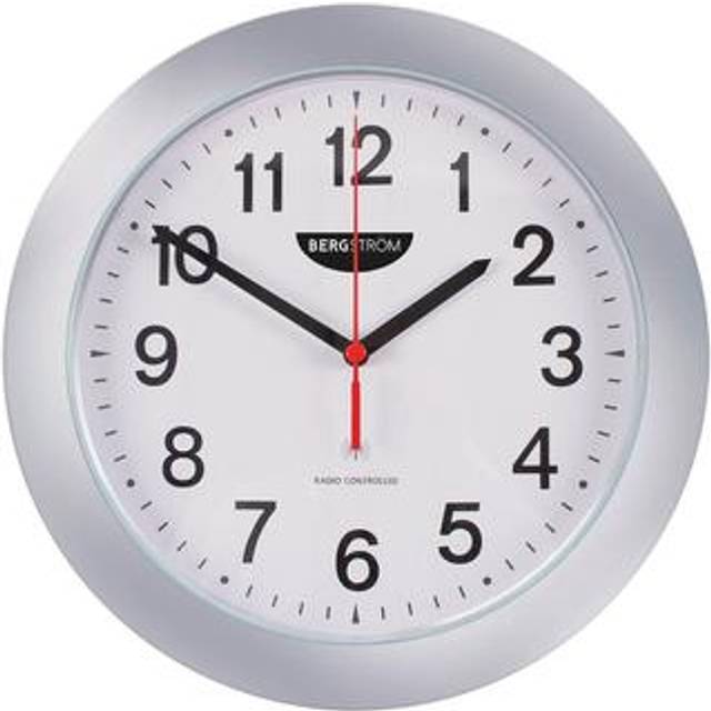 Radio Controlled Wall Clocks Silver