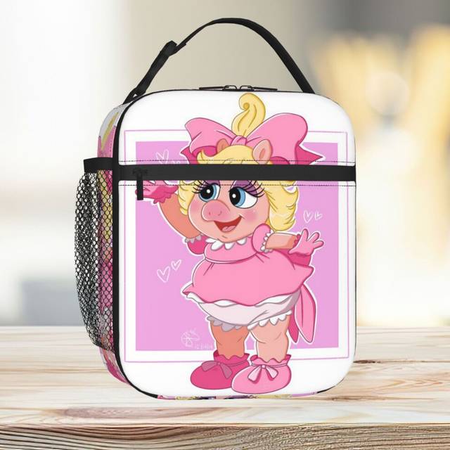 Lunch Bag Baby Piggy Tote Insulated Cooler Kids School Travel