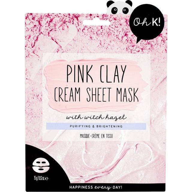 Oh K! Pink Clay & Witch Hazel Cream Sheet Mask 15 g