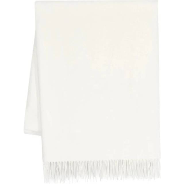 Eleventy, Accessoarer, Dam, ONE Size, Elegant Vit Silkescarf - white (ONE SIZE)