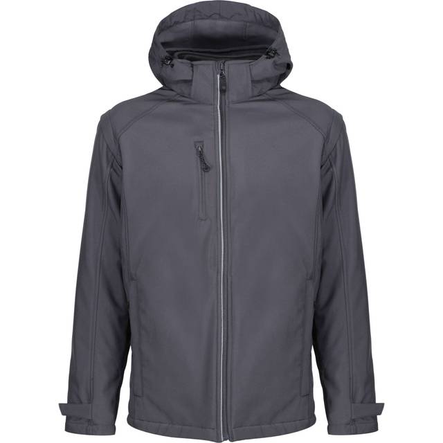 Regatta Professional Men's Waterproof Erasmus 4 In 1 Softshell Jacket Seal Grey, Size: 3XL