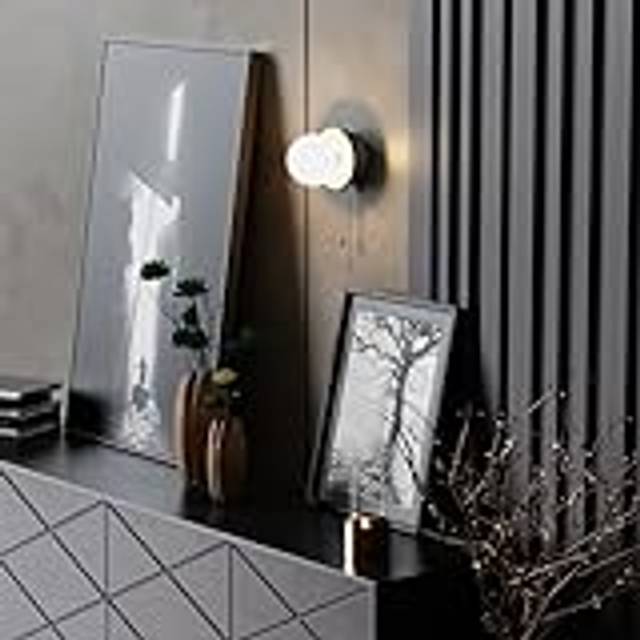 CGC Lighting 'Macie' White & White Opal Globe LED Rechargeable Magnetic USB Reading Bedside Wall Light Pull Cord Switch - One Size