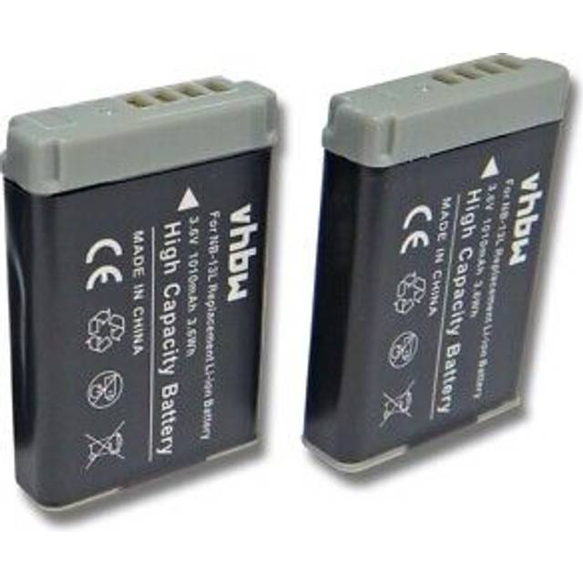 2x battery for canon powershot g9 x g7 x mark ii g7 x mark iii 1010mah