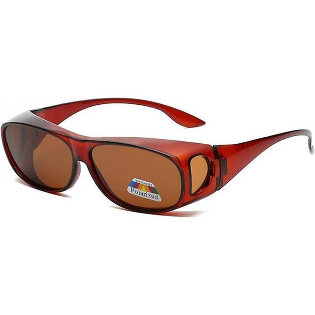 Fit Over Hd Day / Night Driving Glasses Wraparound Sunglasses For Men, Women - Anti Glare Polarized Wraparounds