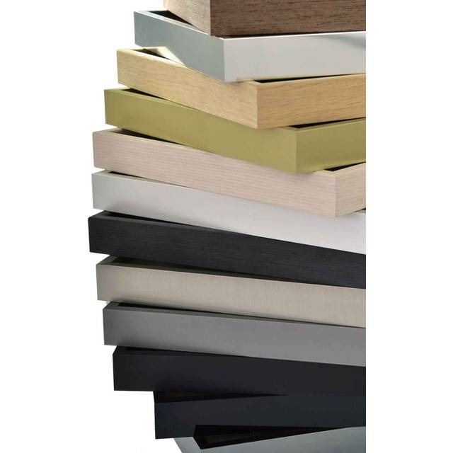 nielsen Alpha Square Oak Wood Veneer Photo Frame, Black Oak