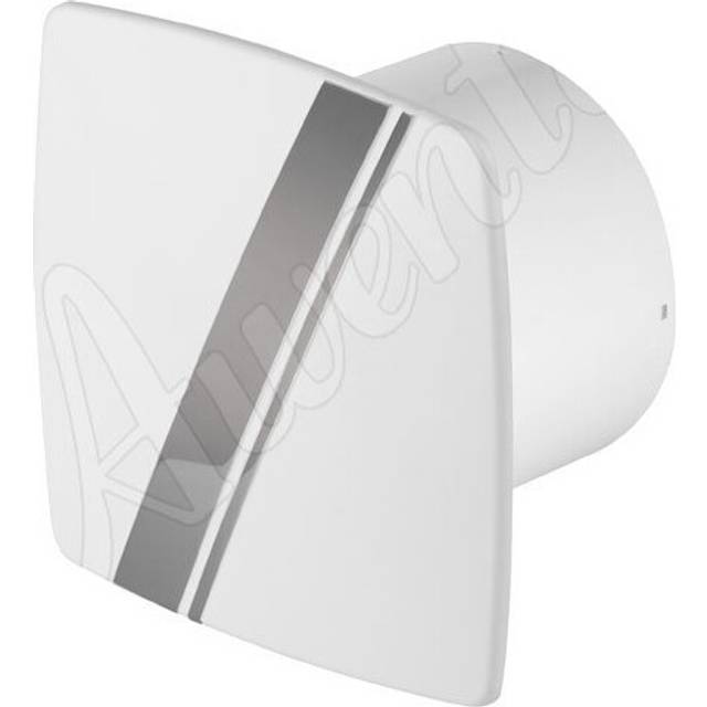 Awenta - White Kitchen Bathroom Wall Extractor Fan 100mm linea Style with Pull Cord