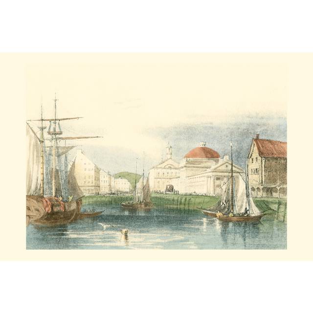 Faneuil Hall Boston - Wrapped Canvas Painting (81cm H x 122cm W)