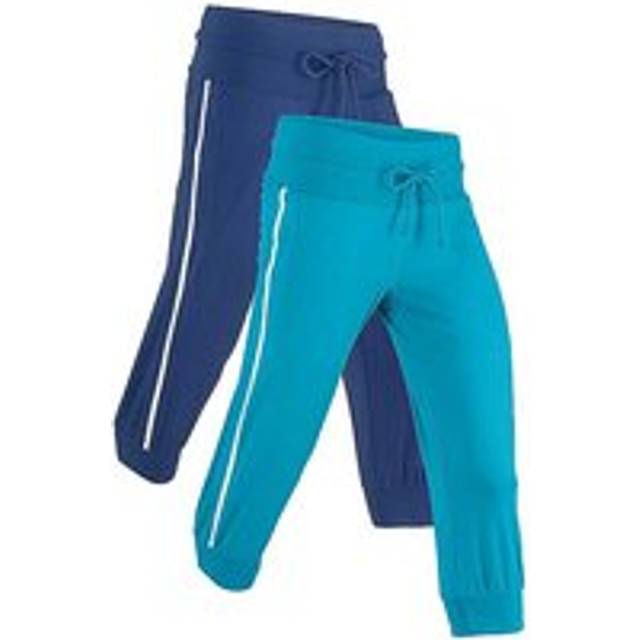 bonprix Pack of 2 Pairs of Cropped Joggers - Pink