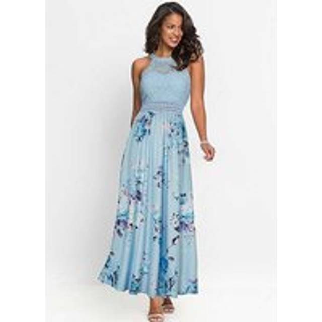 bonprix Posy Print Maxi Dress - Pale Blue Floral