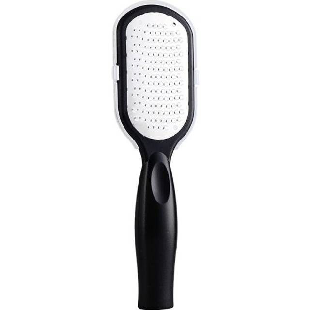 (BLACK) 1 Pcs Professional Stainless Steel Callus Remover Foot File Scraper Pedicure Tools