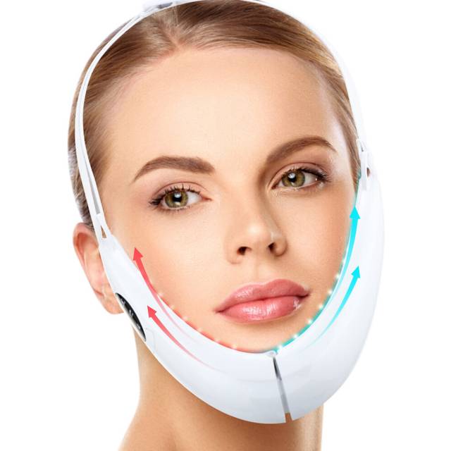 EMS Facial Lifting Device LED Photon Therapy Face Slimming Vibration Massager Double Chin V Line Lift Belt  Jaw Face Lifter