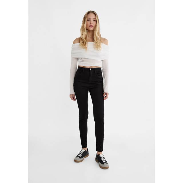 Stradivarius Super high-waist jeans Black 8
