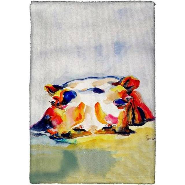 Betsy Drake KT157 Hippo Kitchen Towel