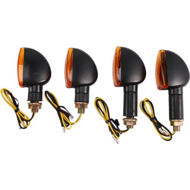 Universal 12V Motorcycle Turn Signal Indicator Light Front Back Flashing Halogen Light Blinker Flash Bike Lamp For