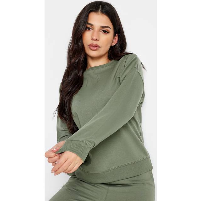 Pixiegirl Sage Green Crew Neck Sweatshirt 10 Pixiegirl | Petite Women's Hoodies & Sweatshirts