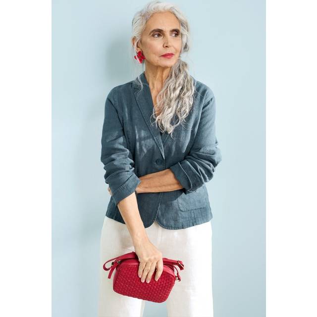 Seasalt Cornwall Blue Blinker Linen Blazer