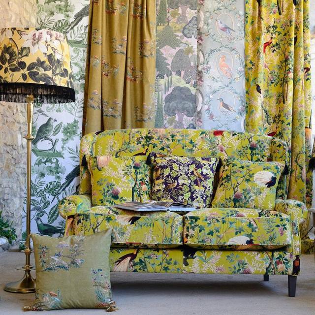 Abigail Velvet Sofa - Royal Garden - MINDTHEGAP