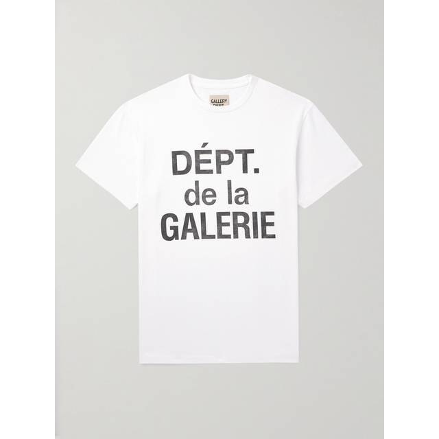 Gallery Dept. - Logo-Print Cotton-Jersey T-Shirt - Men - White - S