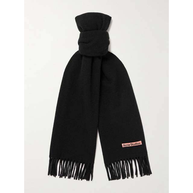 Acne Studios - Canada Fringed Wool Scarf - Men - Black
