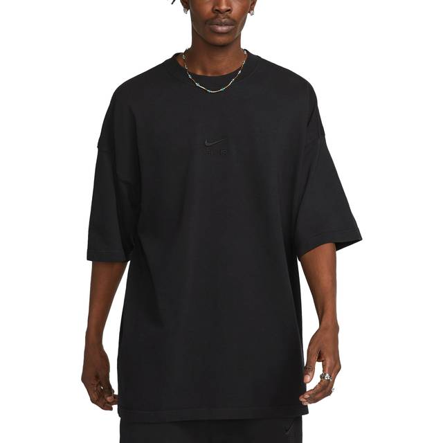 Nike, Topp, Herr, M, Bomull, Oversize Air Logo Sporttröja - black (M)