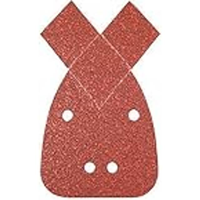 Silverline Hook & Loop Detail Sander Sheets With 2 Tips 140mm 10pk 80 Grit - -  sheets detail sander grit 80 hook loop 2 tips 140mm silverline 766555
