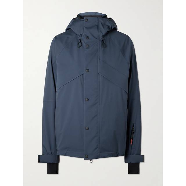 Loro Piana - Zurs Ribbed Knit-Trimmed Shell Hooded Ski Jacket - Men - Blue - XXL